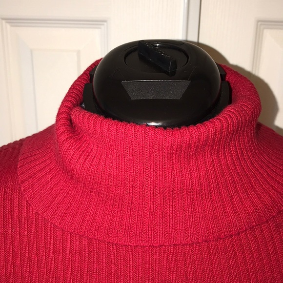 Red hot ribbed sweater - Picture 2 of 4